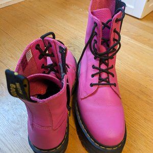 Doc Jason Thrift Pink (size 12) hot pink platform combat boots
